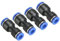 TOP-VIGOR 4Pcs Push to Connect Pneumatic Quick Fittings, 8mm to 6mm Tube OD Plastic Release Reducer Connect Air Line Hose Pipe Fitting, 2-Way Straight Pneumatic Connector