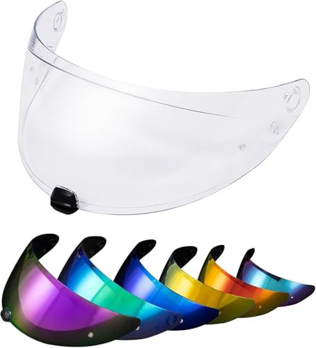 PSLER Helm Visier Verspiegelt für HJC i70 i10 HJ-31,Helmvisier Getöntes Visier Motorradhelm Zubehör Ersatz(Transparent)