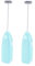 KICHOUSE 2 Piezas Espumador de Leche Eléctrico Batidor de Mano Mini Mezclador Inoxidable Batería Color Azul Cocinas