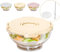 AZCKU Ensaladera Grande con Enfriador de Hielo, Ensaladeras Bolsa Base y Tapa, Grande, Mantener la Comida, Verduras, Frutas Frías Frescas para Fiestas, Bufés, Picnic (Blanco)