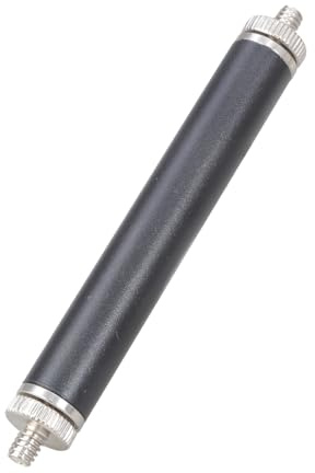 2 Twisted Camera Extension Rod 1/10.2 cm Male to Male Connector Iron Photography Equipment Adapter Iron Camera Screw Coupler for DSLR Tripod Mount Microphone
