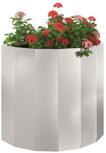 vidaXL Pflanzkübel Silber 60 x 30 x 50 cm Edelstahl
