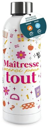 Gourde isotherme modèle Maîtresse merci pour tout