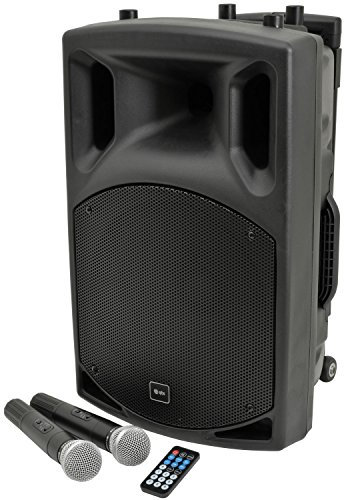 qtx AVL314 QX12PA 12 PORTABLE PA BUILT-IN AMPLIFIER W/USB/SD/FM, VHF HANDHELD MIC & BLUETOOTH®