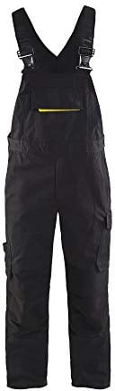 Blaklader 26951330 LÄTZCHEN-OVERALL MIT STRETCH, Schwarz/Gelb, grootte C54