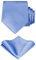 TIE G Einfarbiger Satin Formell für Herren Krawatte und Einstecktuch-Set im Geschenkkarton für die Hochzeit (Himmelblau)
