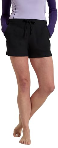Mountain Warehouse Womens Stretch Long Boardshorts - Lightweight Ladies Swim Shorts, Stretchable Summer Swimsuit, Quick Dry Bathing Suits -for Swimming, Poolside, Diving Black 12