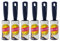 Korbond 6 Pack of 5m Lint Rollers – 210 Sticky Easy Peel Paper Sheets– Suitable for ALL FABRIC TYPES