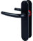 HOPPE AG Ensemble sur Plaque San Diego HOPPE 1191/347 Noir Mat 165 mm-Bec de cane-11719941