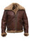 Noble House B-6 Shearling US Herren Fliegerjacke Lederjacke aus Schaffell (L)