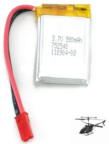 Dilezhiwanjuwu 2 Stück/Los EHawspy Lt-712 LT712 3,5-Kanal-RC-Hubschrauber-Ersatzteile Lt-712-19 3,7 V 580 Mah Li-Po-Batterie