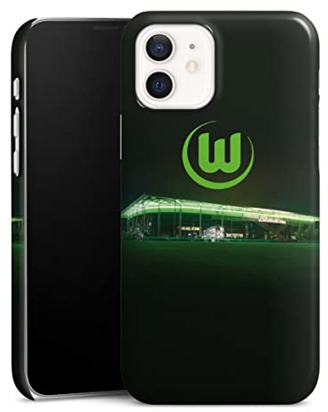Premium Case kompatibel mit Apple iPhone 12 Smartphone Handyhülle Schutzhülle glänzend Offizielles Lizenzprodukt VFL Wolfsburg Stadion