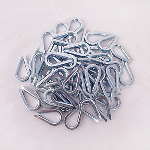HIGOOD Wire Rope Thimble, for Wire Rope Dia. 1/8 in, Carbon Steel