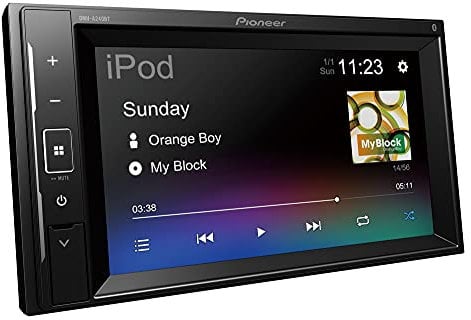 Pioneer DMH-A240BT, 2-DIN-Multimedia Player, Kurze Einbautiefe, 6,2-Zoll ClearType-Touchscreen, Smartphone-Anbindung, USB, Bluetooth, 13-Band-Grafikequalizer