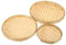 Happyyami 3Pcs Tissage Tamis Rond Fait Main Panier De Rangement Fruits Légumes À Laver Passoire Bol Cuisine Passoire Pelle Chinois Traditionnel Plateau de Service pour Le Collation