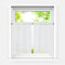 HeichkelL Scheibengardinen 2er Set Kurzstores Landhausstil Halbtransparente Bistrogardine Leinenoptik Kleinfenster Gardinen Küche Weiß BxH 66x92 cm*2