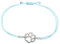 Selfmade Jewelry Armband Damen Silber Pfote Größenverstellbares Makramee-Armkettchen mit Tatze Handgemacht Inkl. Geschenk-Verpackung