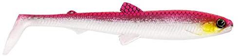 Westin BullTeez Shadtail 9,5cm 7g - 2 Gummifische, Farbe:Pink Headlight