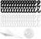 Lot de 30 crochets d'oreille pour masque, clips d'oreilles réglables à 3 positions, crochets d'extension de masque pour soulager la douleur d'oreille, cache-oreilles pour adultes et enfants, noir,