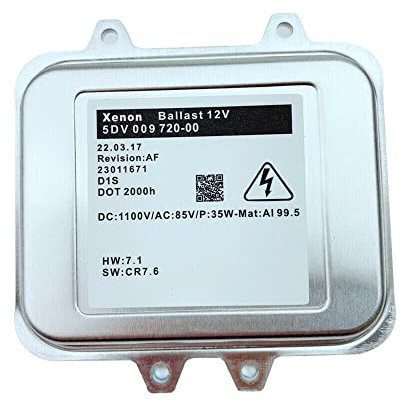 Fermoirper Xenon Scheinwerfer Steuergerät für Opel Astra J Insignia A G09 5DV 009 720-00 (1x Vorschaltgerät, LED, Weiß, Universelle Passform)