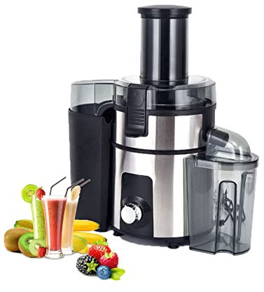 Wide Chute Slow Masticating Juicer Extractor Big Mouth Cold Press Juicer Extract 3 in 1 Juice Fountain Quiet Motor for High Nutrient Fruit & Vegetable Juice