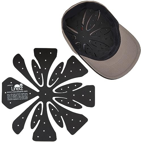 Linerz Anstoßkappen-Einsätze, belüftet, leicht, universeller Rand, Schwarz, Einheitsgröße