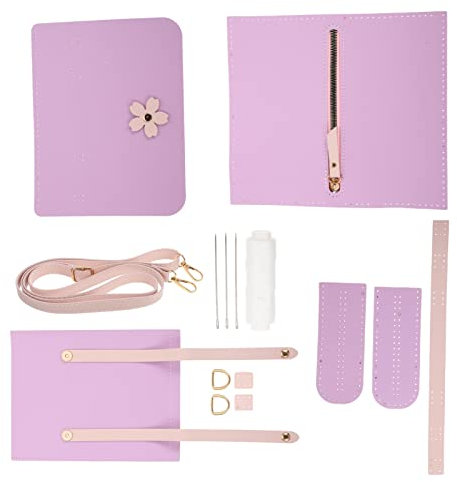 Ciieeo DIY-taschenstrickset Mit Handgefertigtem Pu-ledermaterial Für Schultertaschenzubehör DIY-Materialien Zum Taschenherstellen Für Bastelprojekte