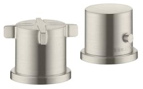 hansgrohe AXOR Citterio E 2-Loch Wannenrandarmatur mit Thermostat, 36412800, Farbe: Edelstahl Optic