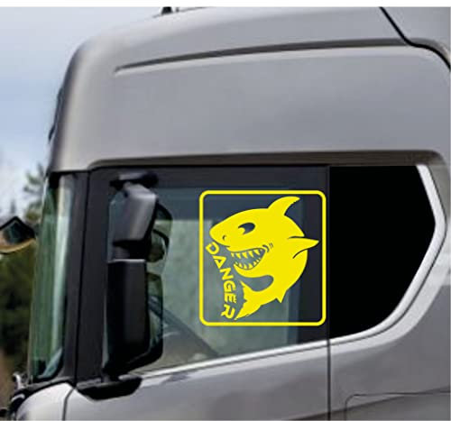DualColorStampe Aufkleber kompatibel mit Scania Daf Iveco Man LKW Zubehör LKW Aufkleber LKW Fenster Dancer COD.0334 (Fluoreszierend)