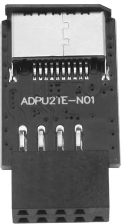 OTOTEC USB 2.0 Internal Header (9-Pin) to USB 3.1/3.2 Type-C (20-Pin) A-Key Front Panel Adapter, USB Typ-E-Anschlüsse auf PC Frontblende Verlängerung Adapter