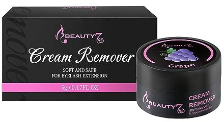 Crema Removedor de Pegamento para Extensión de Pestañas Pelo a Pelo Ligero Sabor Uva 5g Eyelash Glue Remover Beauty7