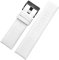 HDTVTV Leder-Uhren-Armband 22-30mm Uhrenband mit Stecknadelschnalle, Weiße schwarze Schnalle, 32mm