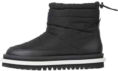 Tommy Jeans Damen Low Boot Stiefel Padded Flat Boot Gefüttert
