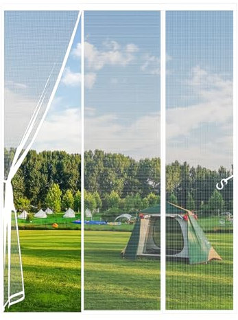 Zanzariera Magnetica per Porte 210x250cm Doppia Apertura Laterale Tenda Magnetica per Porte, Magnetica Auto Chiusura Anti Zanzare Rete, Tenda Porta Magnetica, per Porta Scorrevole, Porte Balcone