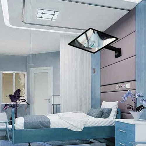 QICBYING Supporto TV da Soffitto Motorizzato - Supporto TV da Pavimento, Adatto per Supporto a Parete per TV da 32-75 Pollici, TV con Sollevamento Elettrico telescopico con Sollevamento Automatico