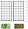 Scrog Netz 2 Stück 120x60 cm Pflanzennetz Elastische Ranknetz für kletterpflanzen Gartennetze mit 8 Haken Ranknetz für Pflanzen, Gemüse, Früchte, Blumen