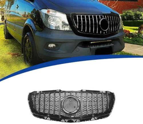 HJKJNBF Voiture Grille de Calandre Avant, pour Mercedes Benz Sprinter W906 GT 2013 2014 2015 2016 Pare-Chocs Grille de Calandre Protection de Grille de Radiateur
