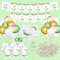 RCYHCY Taufe Deko Set, Taufe Deko für Jungen und Mädchen mit Girlande, Luftballons, Servietten, Windlichtern und mehr, Multicolor
