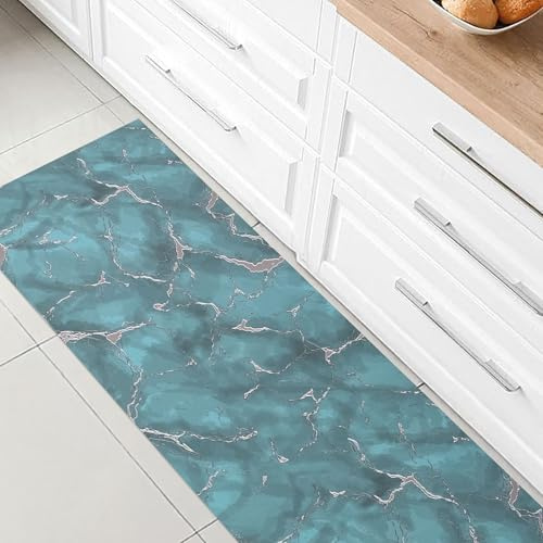 Tappeto cucina passatoia antiscivolo a metro effetto marmo marmorizzato 7040