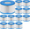 Vokowin Whirlpool-Filterkartuschen VI für Bestway Filtergröße VI und alle Lay-Z-Spa Modelle - Paris Miami Vegas Monaco Palm Spring Cancun Helsinki etc., 12 Stück