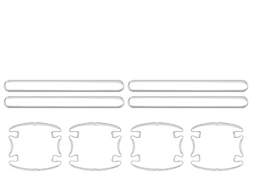 DSWERMG 8 Stück Türgriff Schutz Auto für BMW 1er E82 1.Gen Coupe 2004-2008 2009 2010 2011, Lackschutzfolie Türgriffe Kratzschutz Aufkleber Griffmulden Auto Zubehör