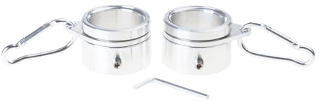 Obotsnoi Rotating Flagpole Rings Aluminum Alloy With 304 Stainless Steel Carabiner For 0.9-1.05 Inch Diameter Poles Outdoor Spinner Hardware Stainless Steel Flagpole Spinners Rings