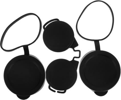 3 Stück Gummilinsenabdeckung für Ferngläser und Teleskope, Schwarz | Wasserschutz, Einfache Montage und Demontage, Universelle Passform, für Reise und Vogelbeobachtung