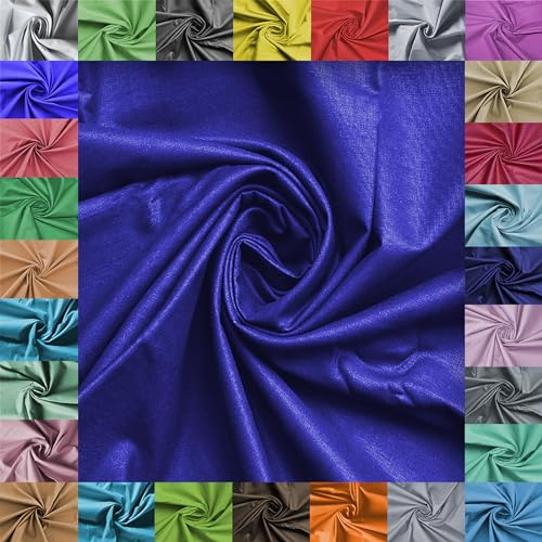 Stoff Virginia Tex, Meterware, Baumwollstoff 100%, große Breite 240 cm, Baumwollstoff 100% Oeko -Tex Standard 100 Unifarben zum Nähen (Navyblu, 100 cm)