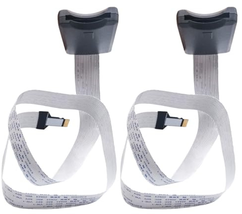 FUOYLOO 2 Stück Verlängerungskabel für Kartenadapter mit Kartenleserfunktion Kunststoff Flachbandkabel Material Kompatibel mit Dvr und Auto Navigation 25cm Länge