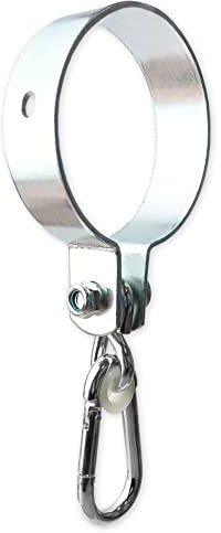 OTITU Crochet De Balançoire Avec Mousqueton - Collier De Balançoire En Métal Ø100 mm Pour Balançoires Suspendues Aire De Jeux Pour Enfants - Collier De Balançoire
