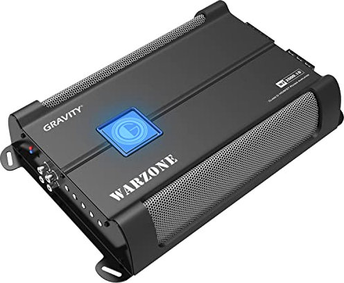 Car Amplifiers - Gravity Audio WZ4000.1D Warzone 4000W Class D Amp 1/2/4 Ohm Stable with Remote Sub Control