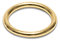 HEAVYTOOL Rundringe 30mm x 4mm geschweißt Stahl vermessingt (20 Stück) O Ring Stahlring O Ringe Metallring Rundring