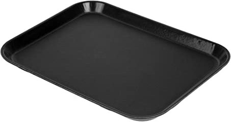 Cambro DS516 Epictread Rechteckiges Rutschfestes Fiberglastablett, Schwarz, 35cm x 27cm