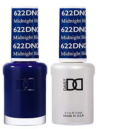 DND Duo Gel & Nail Polish Set - Midnight Bleu 622-2x15ml